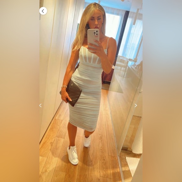 Nookie Eden Midi Dress light blue size medium - Picture 4 of 16